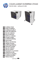 HP Color LaserJet Enterprise CP5525 Printer series Инструкция по установке