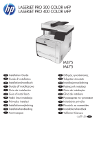 HP LaserJet Pro 300 color MFP M375 Инструкция по установке