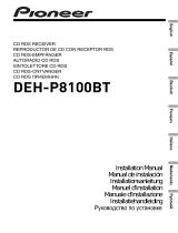 Pioneer DEH-P8100BT Инструкция по применению