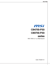 MSI C847IS-P33C847MS-E33 Инструкция по применению