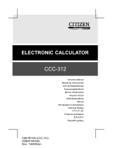 Citizen CCC-312 Руководство пользователя