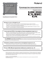 Roland MICRO CUBE GX (Black) Инструкция по применению