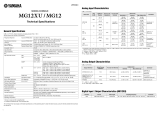 Yamaha MG12XU Спецификация