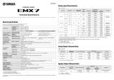 Yamaha EMX7 Powered Mixer Спецификация