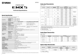 Yamaha EMX5 Powered Mixer Спецификация