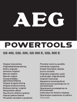 AEG GSL 600 E Инструкция по применению
