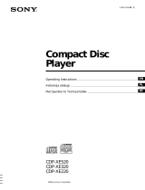 Sony CDP-XE520 Инструкция по применению