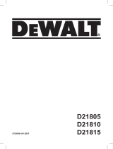 DeWalt D21805 Руководство пользователя