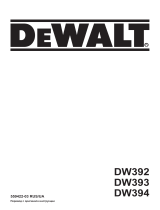 DeWalt DW393 Руководство пользователя