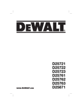 DeWalt D25763K Руководство пользователя