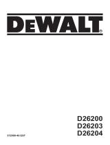 DeWalt D26203K Руководство пользователя