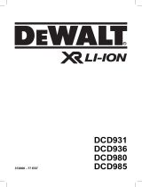 DeWalt DCD980 Руководство пользователя