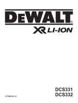DeWalt DCS331 Руководство пользователя