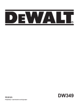 DeWalt DW349 Руководство пользователя