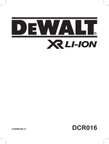DeWalt DCR016 Руководство пользователя
