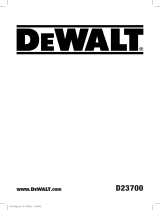 DeWalt D23700 Руководство пользователя