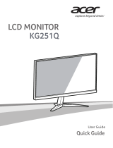 Acer KG251Q Инструкция по началу работы