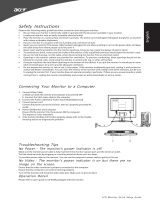 Acer X163WL Инструкция по началу работы