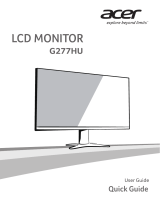 Acer G277HU Инструкция по началу работы