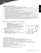 Acer G195W Инструкция по началу работы