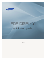 Samsung P42H-2 Quick Reference Manual