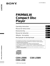 Sony CDX-L550V Инструкция по применению