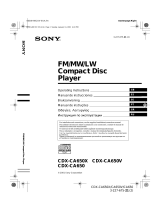 Sony CDX-CA650X Руководство пользователя
