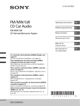 Sony CDX-G3300UV Инструкция по применению