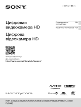 Sony HDR-CX320E Руководство пользователя