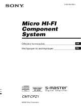 Sony CMT-CPZ1 Инструкция по эксплуатации