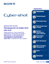 Sony DSC-S730 Инструкция по эксплуатации