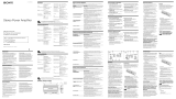 Sony XM-ZR704 Руководство пользователя