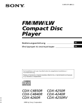 Sony CDX-4250RV Инструкция по применению