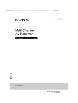 Sony 4K STR-DN1030 Руководство пользователя