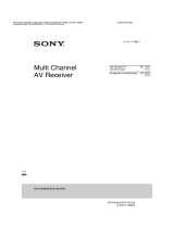 Sony STR-DH830 Руководство пользователя