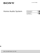 Sony MHC-ECL77BT Руководство пользователя