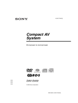 Sony DAV-S400 Инструкция по эксплуатации