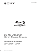 Sony BDV-E970W Инструкция по эксплуатации