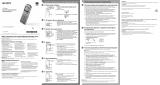 Sony ICD-UX534F Quick Start Guide and Installation