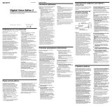 Sony ICD-P28 Инструкция по эксплуатации