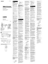 Sony SB-HD41R Инструкция по применению