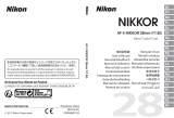 Nikon AF-S NIKKOR 28mm f/1.8G Руководство пользователя
