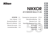 Nikon AF-S NIKKOR 50mm f/1.4G Руководство пользователя