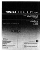 Yamaha CDC-805 Инструкция по применению