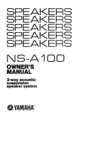 Yamaha NS-A100 Инструкция по применению