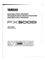 Yamaha FX500B Инструкция по применению