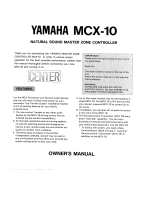 Yamaha MCX-10 Инструкция по применению