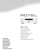 Rotel RSP-1576 Инструкция по применению