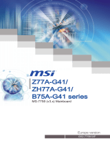 MSI ZH77A-G43 Инструкция по применению