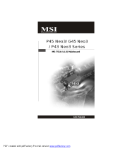 MSI P45 NEO3 Инструкция по применению